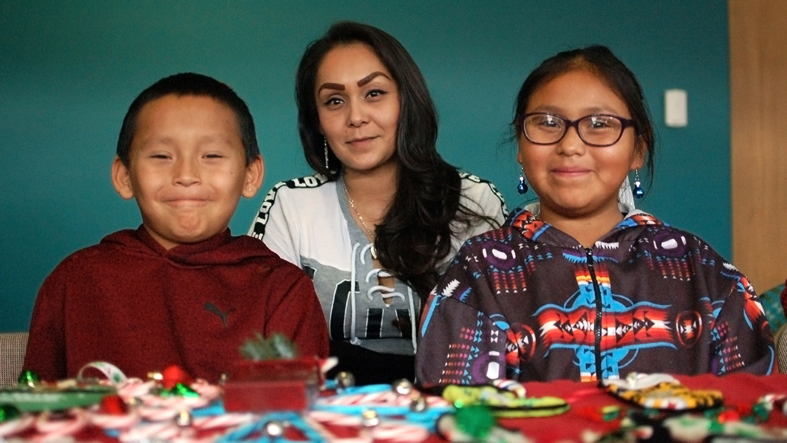 Participants in a recent Young Native Artists Winter Show. Photo by Seth Snow